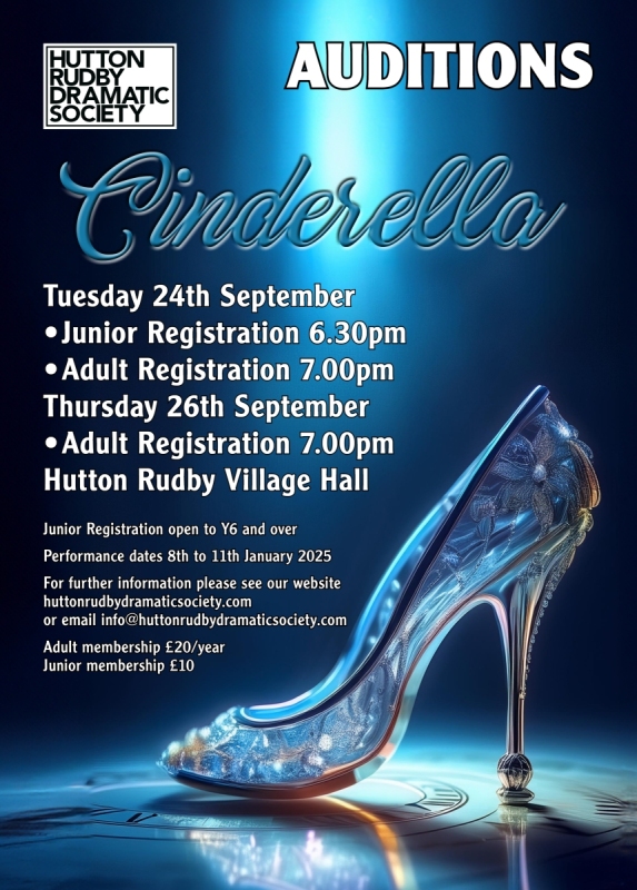 Cinderella Auditions A4 poster