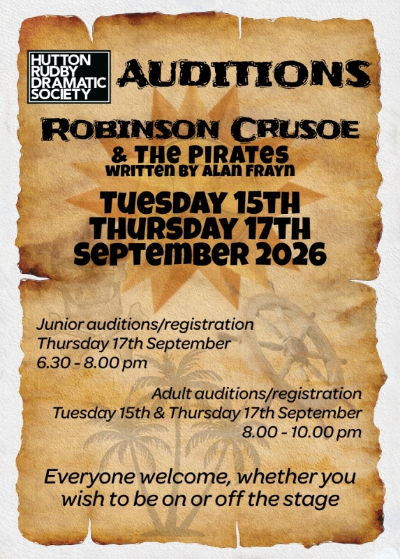 Robinson Crusoe Auditions